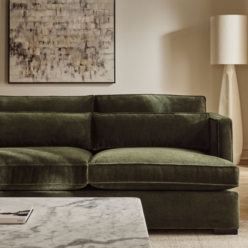Eastman 75" Green Velvet Sofa - image 3 of 10