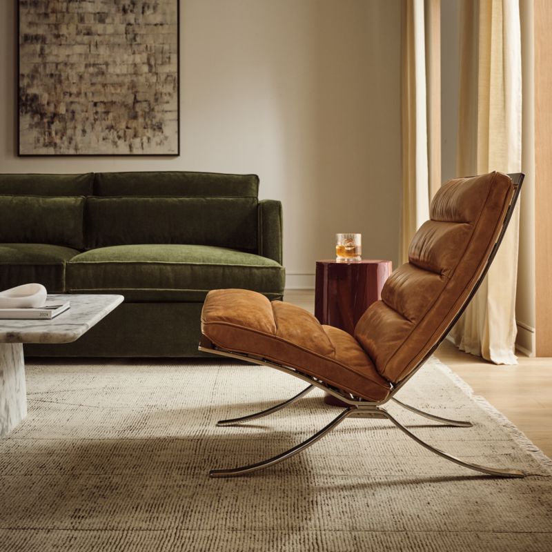 Nordhavn Saddle Brown Leather Chair Steen Østergaard - image 2 of 10