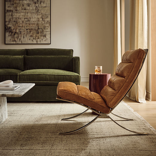 Nordhavn Saddle Brown Leather Chair by Steen Østergaard Set of 2