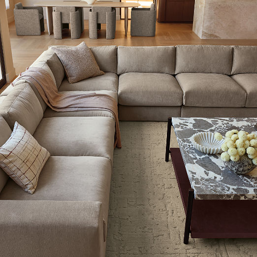 Berkeley Taupe Performance Velvet Armless Chair