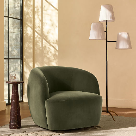 Brandt 3-Light Blackened Brass Floor Lamp with Linen Shade