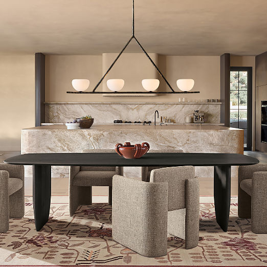 Convivio 84" Dark Oak Dining Table by Goop