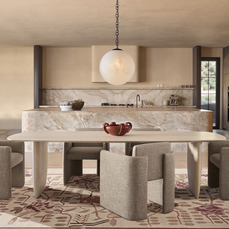 Moon Globe Pendant Light with Black Chain 21" - image 2 of 11