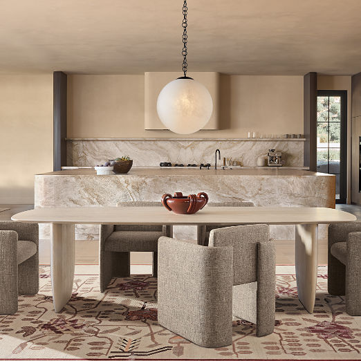 Moon Globe Pendant Light with Black Chain 21"