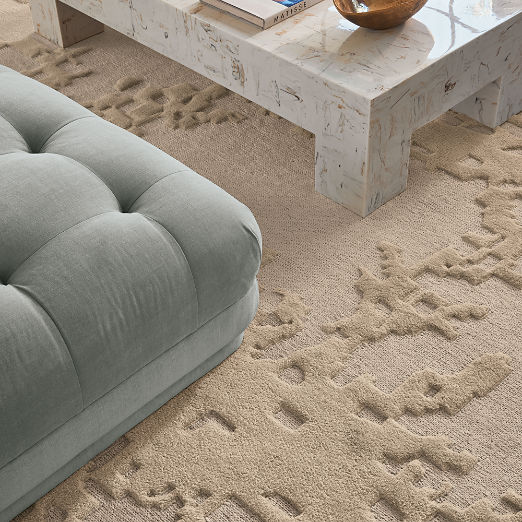 Sierra Hand-Knotted Warm White Wool and Linen Area Rug