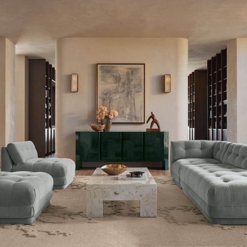 Sierra Hand-Knotted Warm White Wool and Linen Area Rug 8'x10' - image 4 of 8