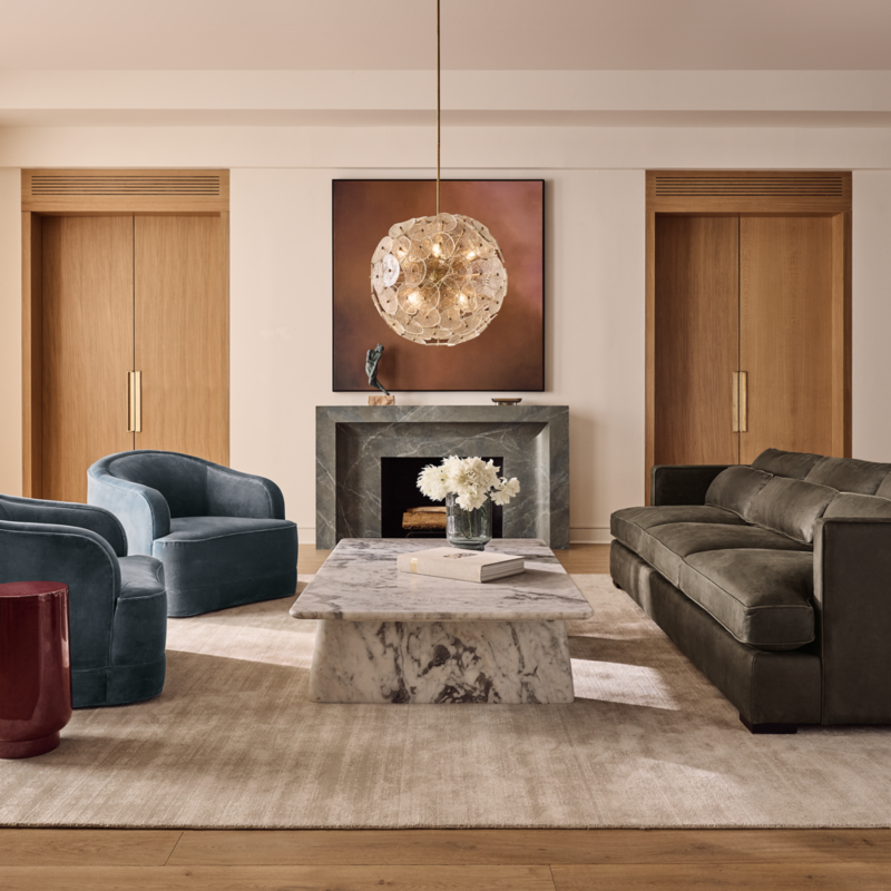 Eastman 94" Leather Sofa - image 5 of 6