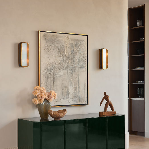 Kirnan 72" Dark Green High-Gloss Lacquered Credenza
