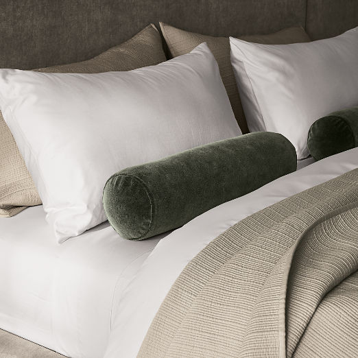 Premier Warm White Organic Cotton Sateen 600 Thread Count Pillowcases Set of 2