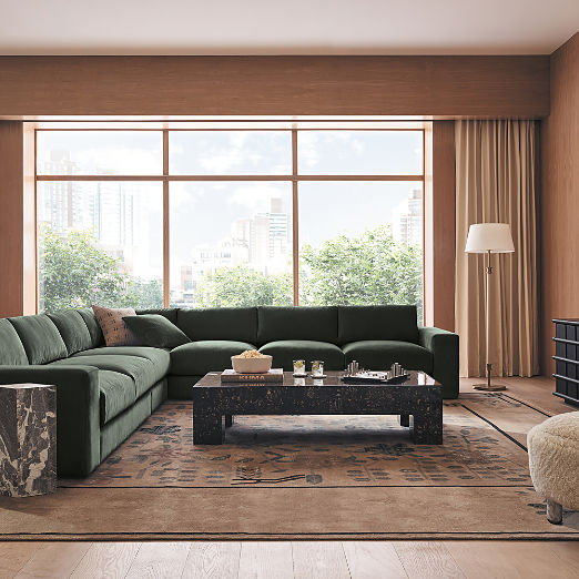 Scatola 60" Rectangle Brown Tiled Resin Coffee Table