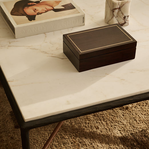 Ledger Acacia Wood Storage Box by Todd Snyder
