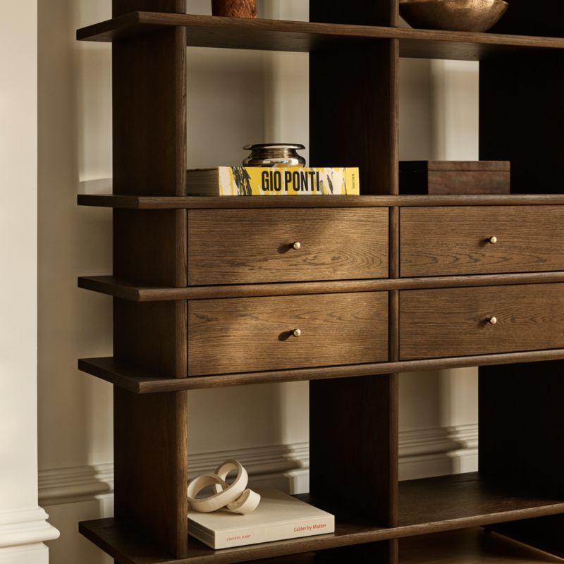 Madison Dark Oak Bookcase by Todd Snyder - image 10 of 11