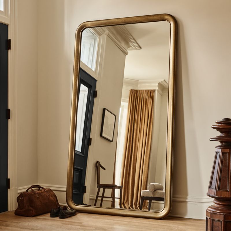 Pied-a-Terre Gold Full-Length Floor Mirror 54"x96" by Todd Snyder - image 1 of 6