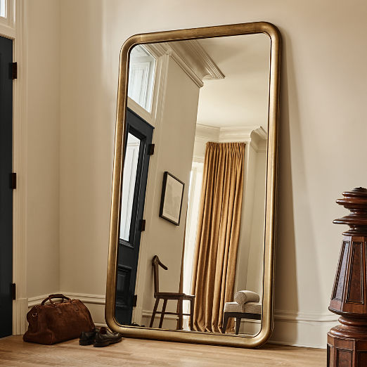 Pied-a-Terre Gold Full-Length Floor Mirror 54"x96" by Todd Snyder