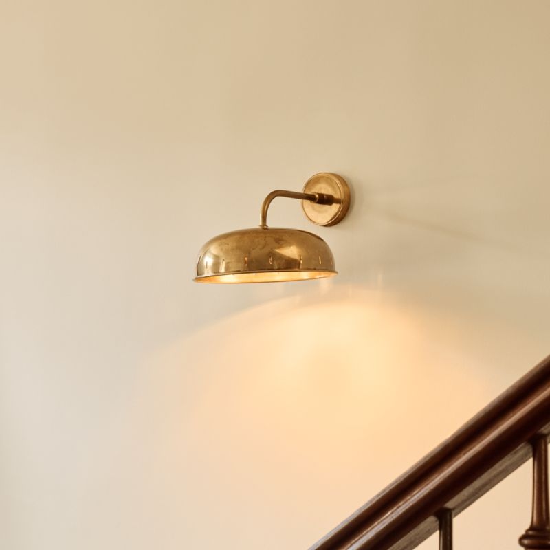 Atelier Aged Brass Wall Sconce Set of 2 by Todd Snyder - image 4 of 6