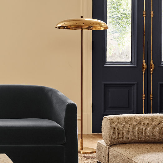 Atelier Aged Brass Floor Lamp by Todd Snyder