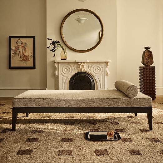 Flatiron 78" Light Brown Herringbone Daybed by Todd Snyder
