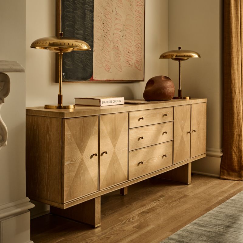 Tribeca 78" White Oak Credenza by Todd Snyder - image 1 of 9