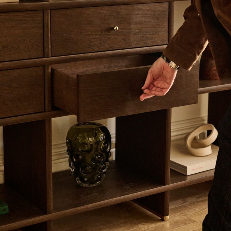 Madison Dark Oak Bookcase by Todd Snyder - image 9 of 11