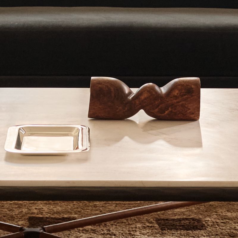 Saint Germain Rectangular Silver Plated Serving Tray Small by Todd Snyder - image 1 of 5