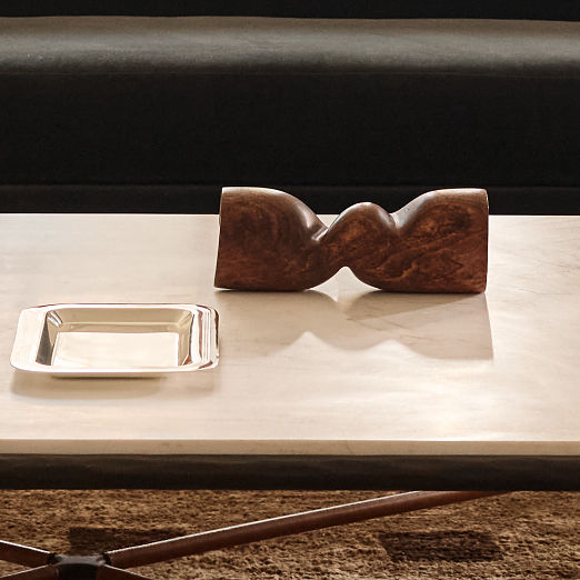 Saint Germain Rectangular Silver Plated Serving Tray Small by Todd Snyder