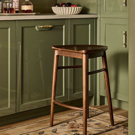 Harrington Walnut Counter Stool by Todd Snyder