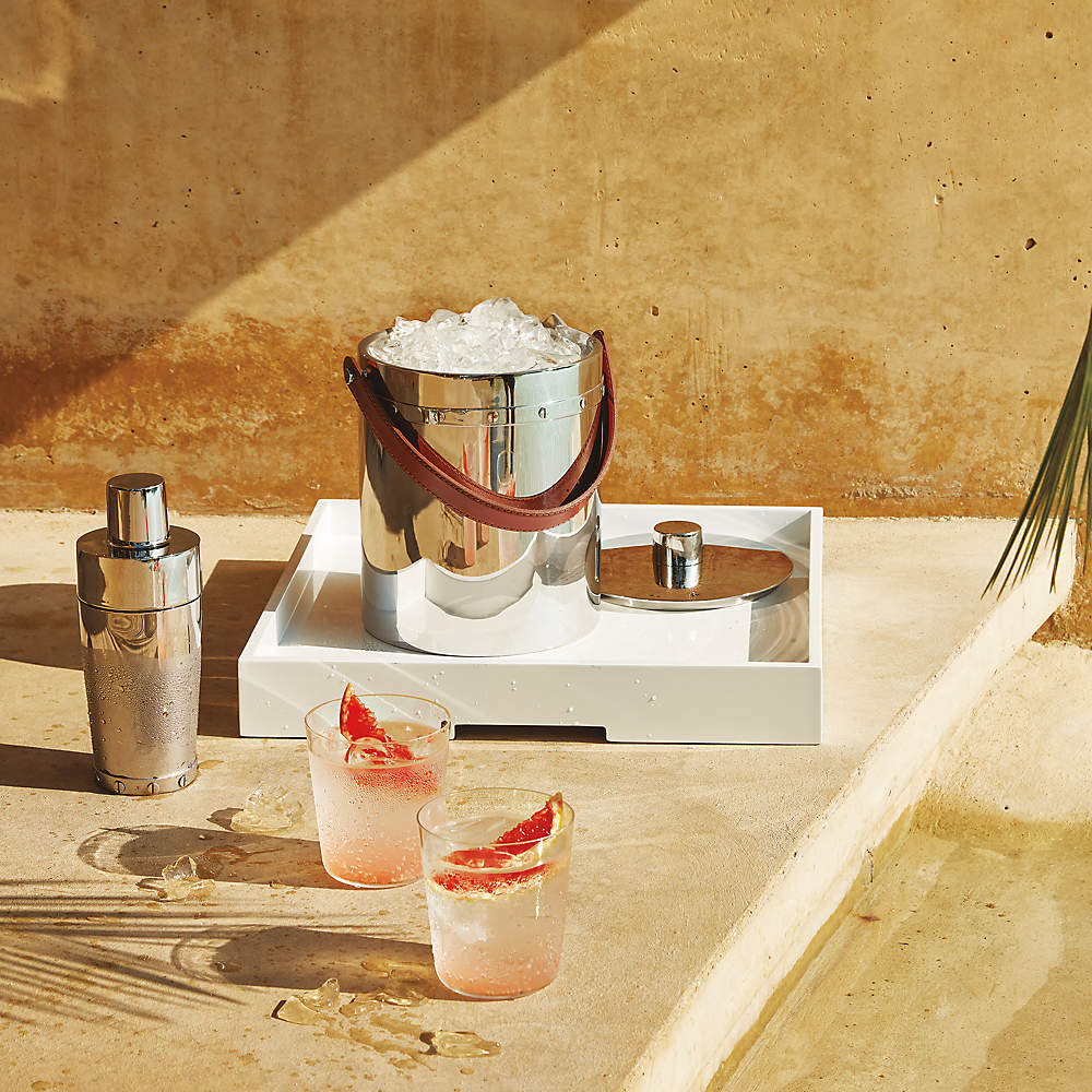 Ice bucket top and cocktail shaker