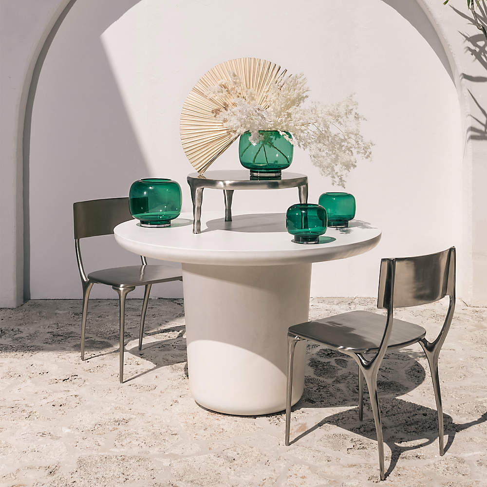 Lola round concrete dining table sale