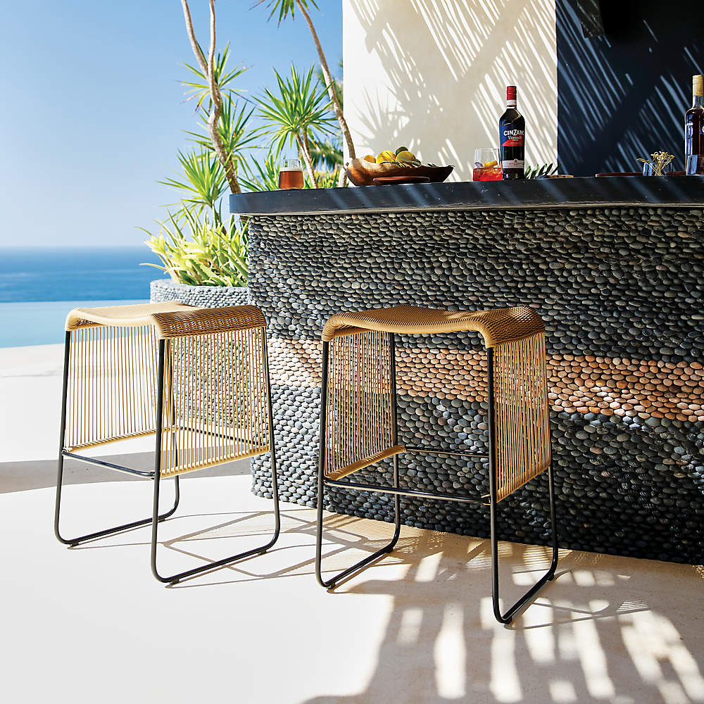 Rattan outdoor bar 2025 counter