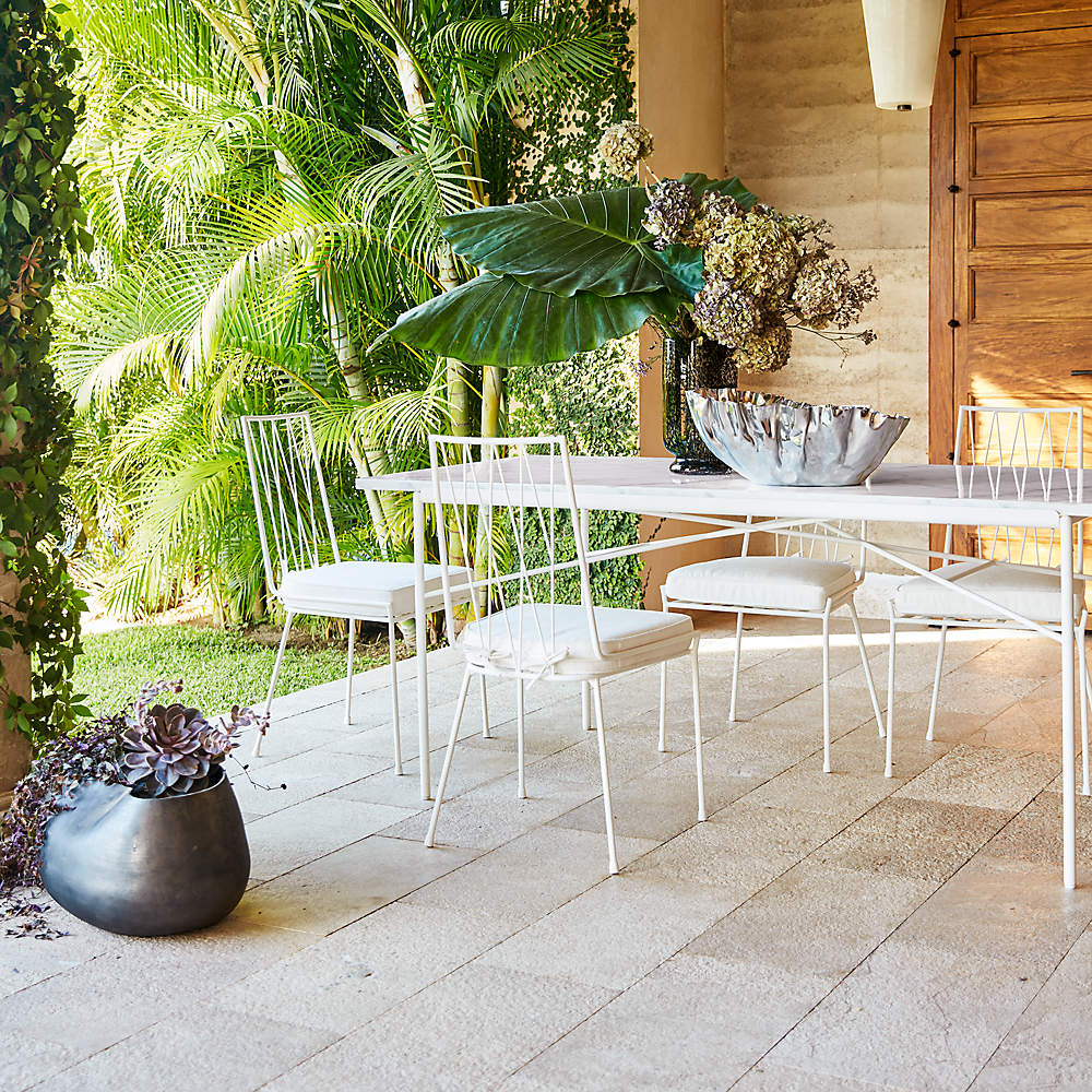 Cb2 outdoor shop dining set