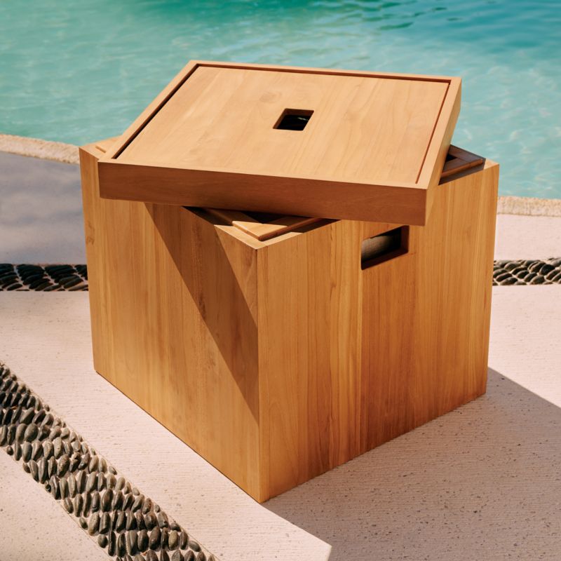 Giacomo Teak Storage Bin by Ross Cassidy - image 8 of 10