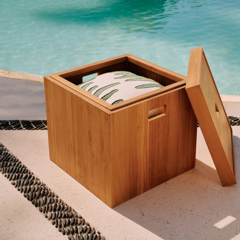 Giacomo Teak Storage Bin by Ross Cassidy - image 9 of 10