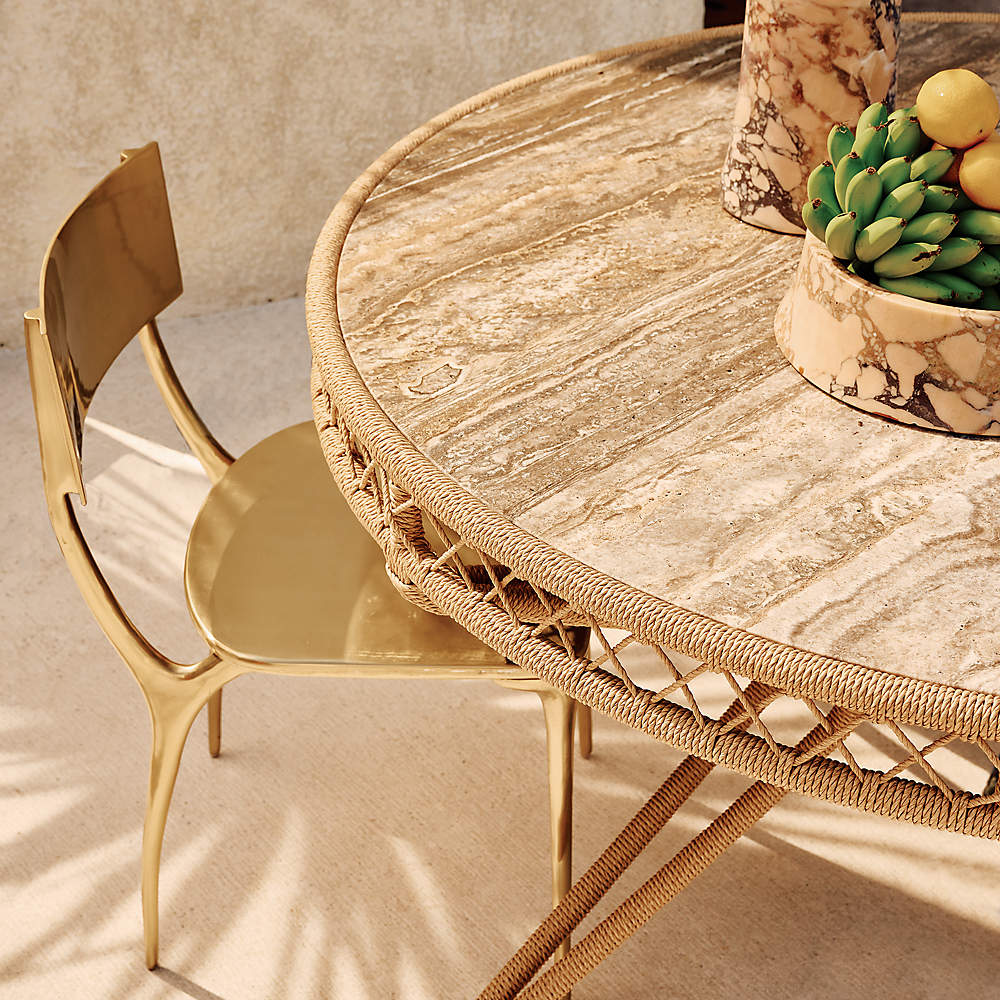 Cb2 top gold chair