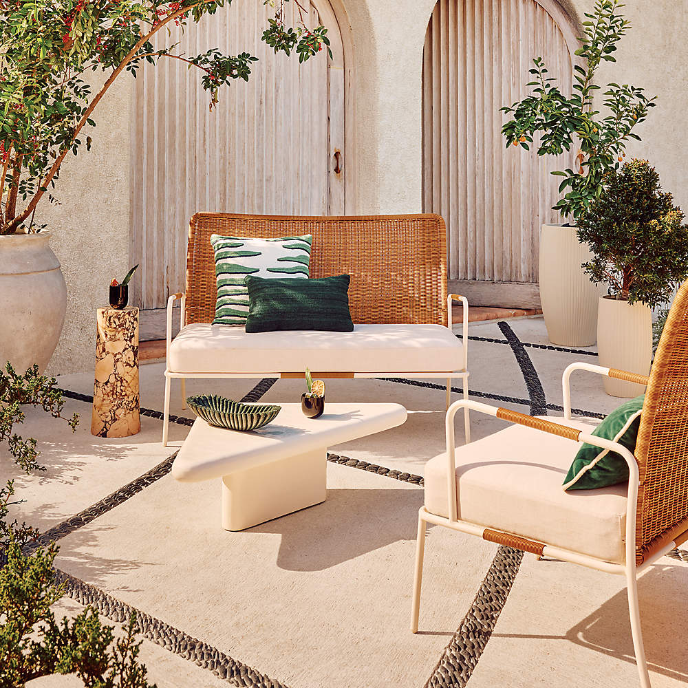 Sunbrella outdoor loveseat sale