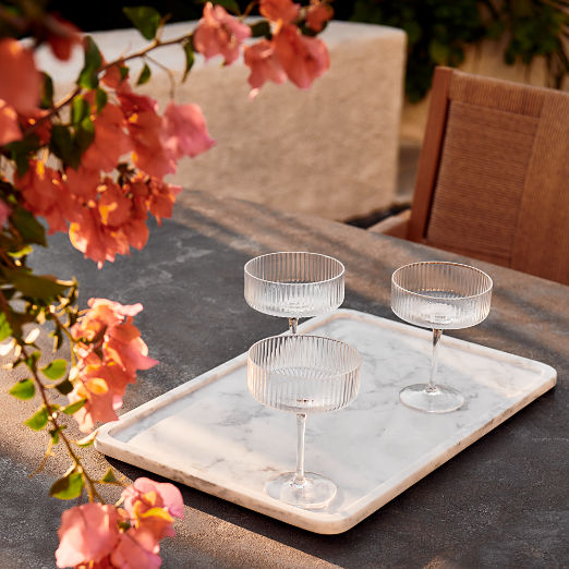 Rectangular Marble Serving Tray by Jennifer Fisher