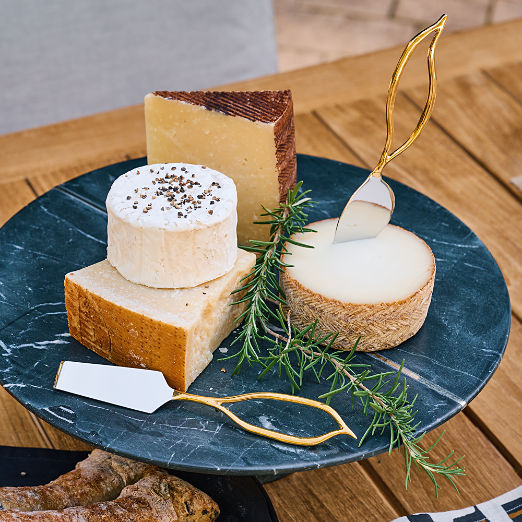 Cyloh Black Marble Pedestal Cake Stand