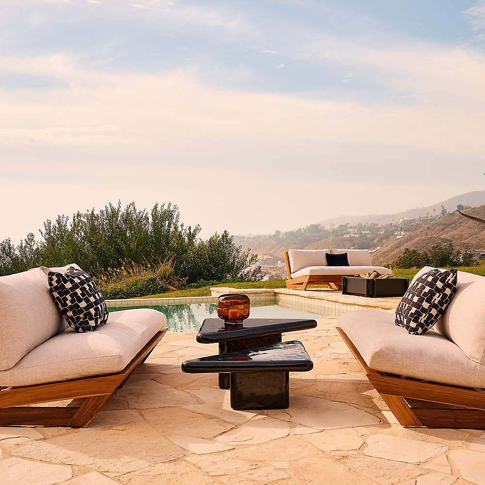 All modern store outdoor loveseat