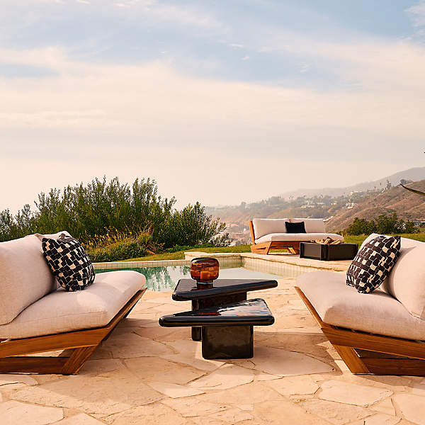 Cb2 top outdoor loveseat