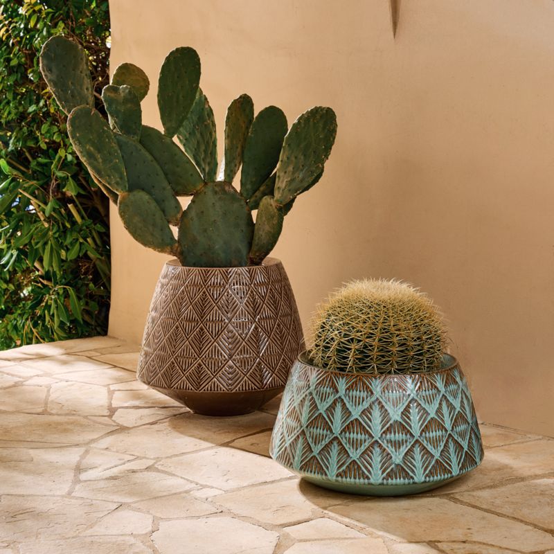 Network Ceramic Indoor/Outdoor Planters - image 1 of 2