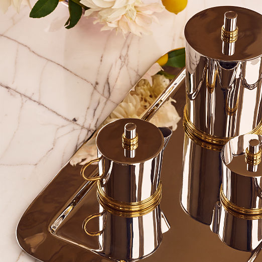 Leclaire Stainless Steel Coffee and Tea Serving Set