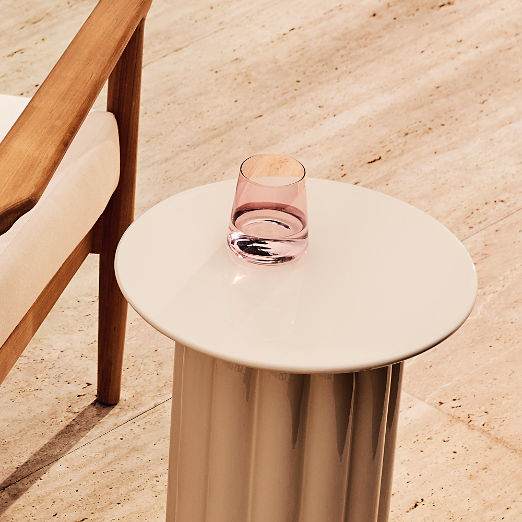 Neat Burgundy Double Old-Fashioned Glass