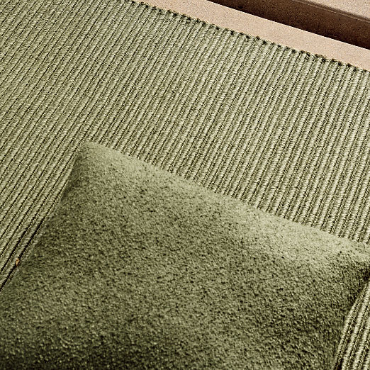 Sunbrella® Bolden Green Outdoor Throw Pillow 20"x20"