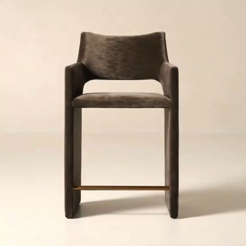 Play Foley Mink Velvet Counter Stool - video 1 of 1