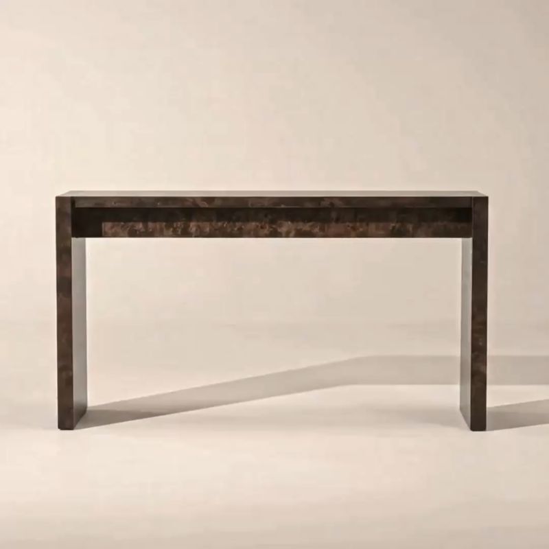 Play Niche 54" Black Burl Wood Console Table - video 1 of 1