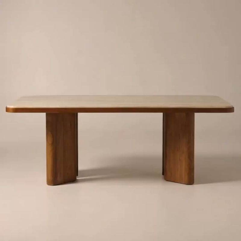 Play Rio 86" Onyx and Walnut Rectangular Dining Table - video 1 of 2