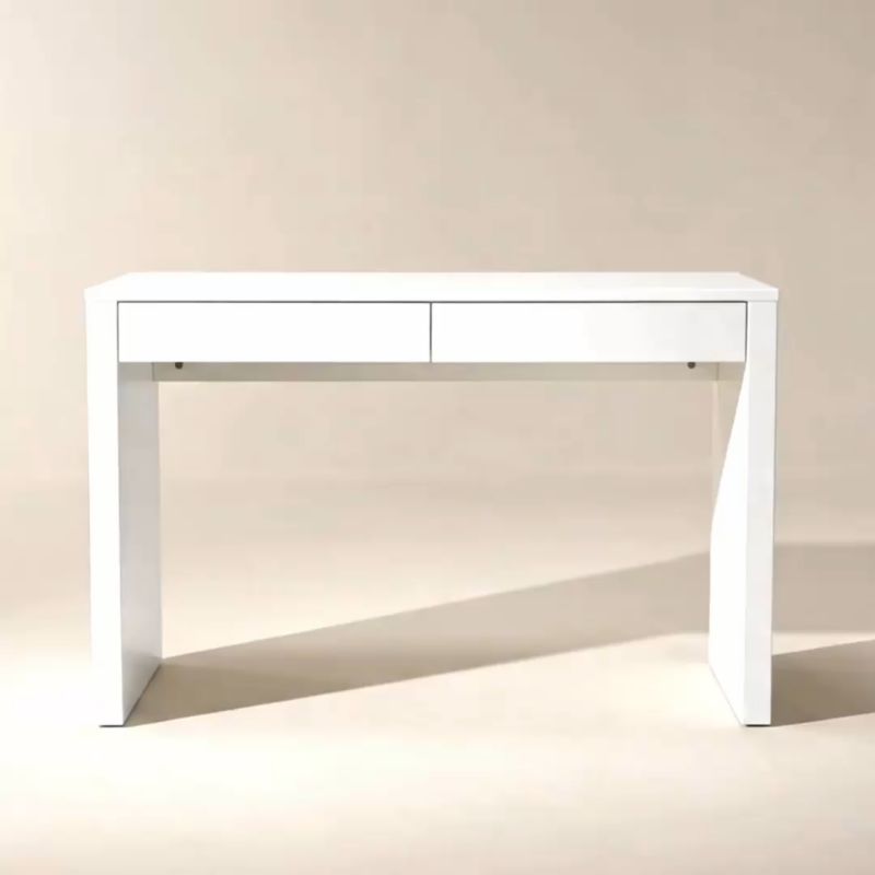 Play Runway 48" 2-Drawer White Lacquered Wood Desk - video 1 of 1