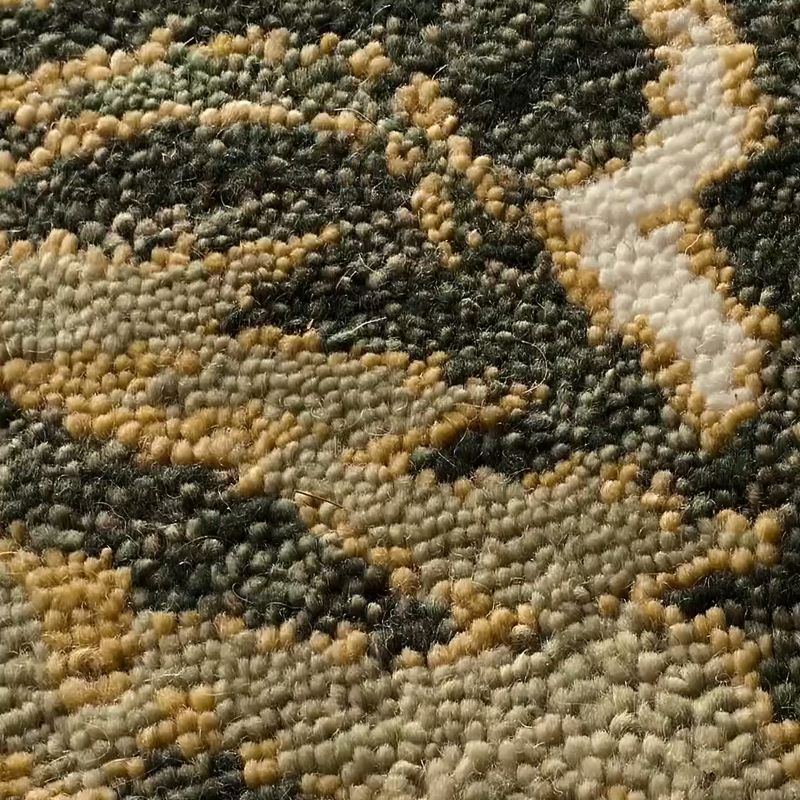 Play Alvina Hand-Knotted Green New Zealand Wool Runner Rug 2.5'x8' - video 1 of 1