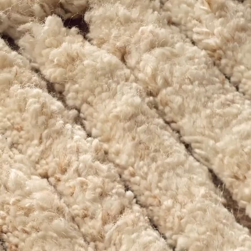 Play Emerson Hand-Knotted Camel with Cream New Zealand Wool Area Rug 8'x10' - video 1 of 1