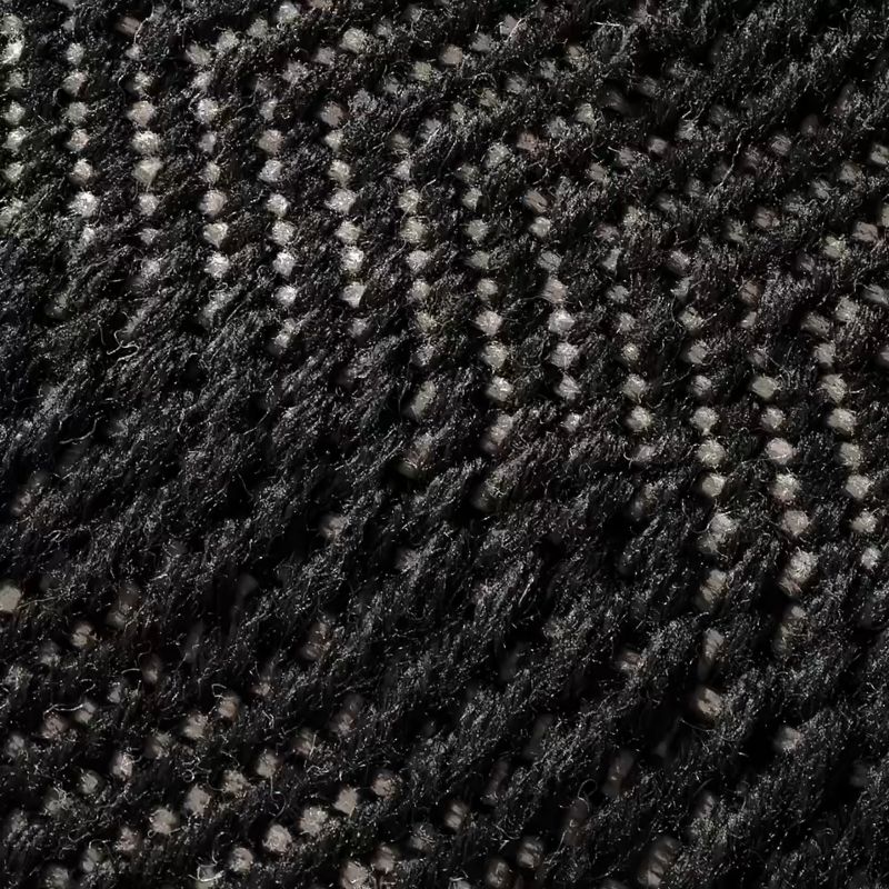 Play Litus Handwoven Black Herringbone and Natural Indoor/Outdoor Performance Area Rug 8'x10' - video 1 of 1