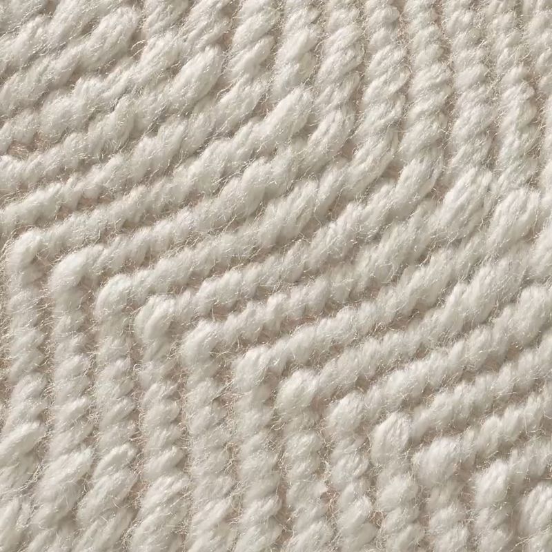Play Litus Handwoven White Herringbone and Sand Indoor/Outdoor Performance Area Rug 8'x10' - video 1 of 1